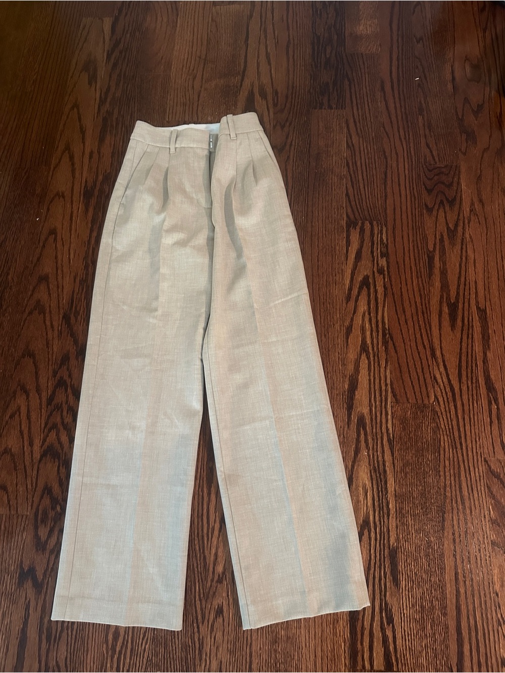 Wilfred Light Beige Wide-Leg Trousers